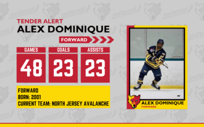Alex Dominique Signs Ice Wolves Tender