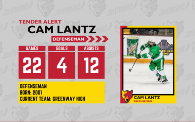 Cam Lantz Signs Ice Wolves Tender