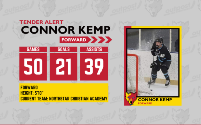 Connor Kemp Signs Ice Wolves Tender