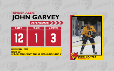 John Garvey Signs Ice Wolves Tender