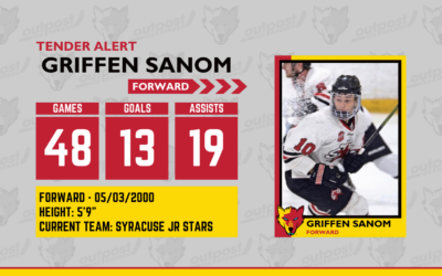 Griffen Sanom Signs Ice Wolves Tender