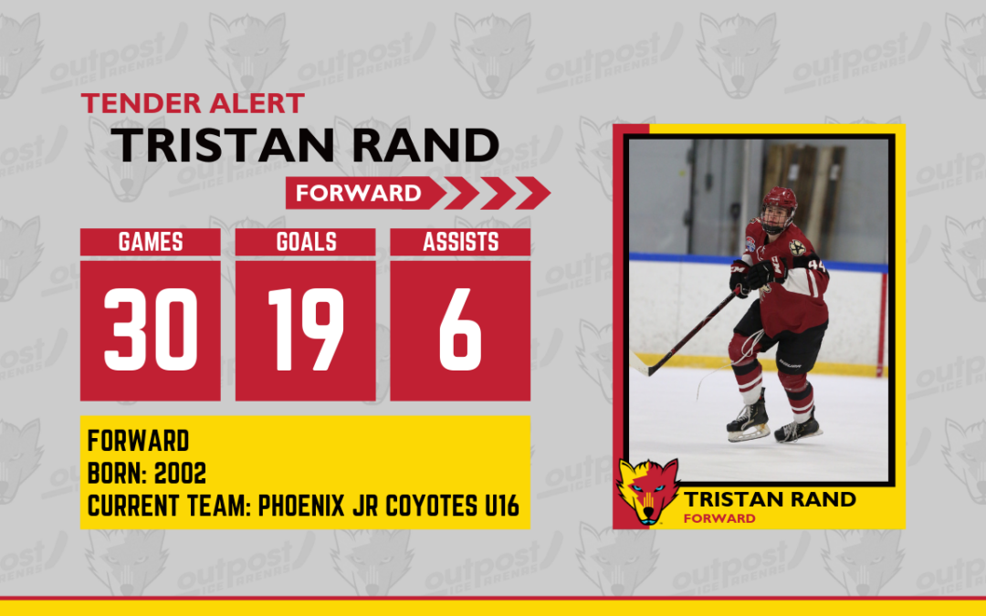 Tristan Rand Signs Ice Wolves Tender