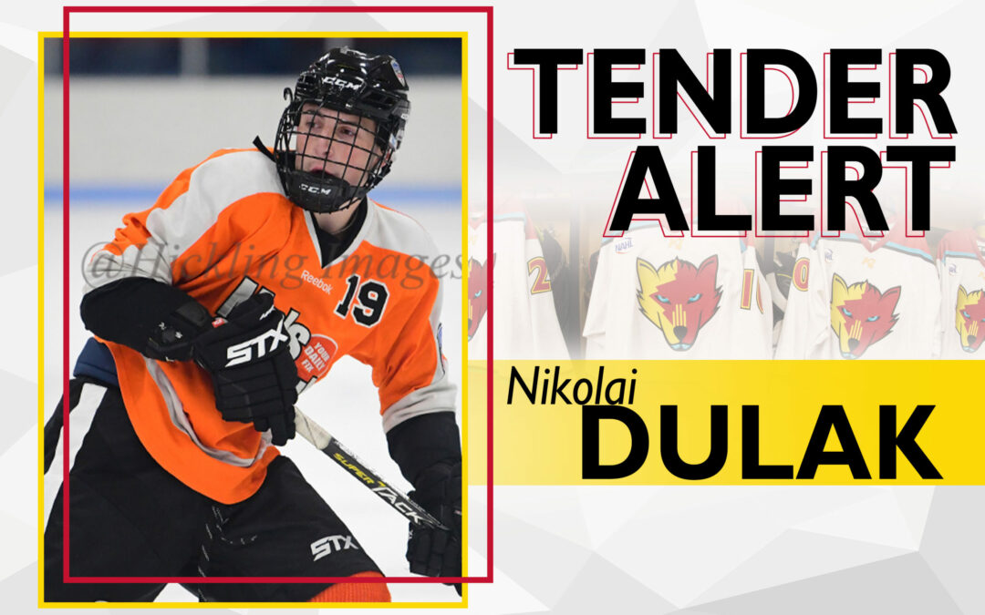 Ice Wolves Tender Forward, Nikolai Dulak