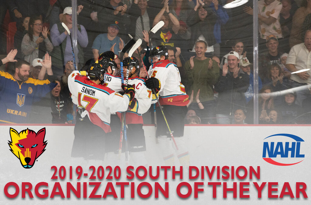 Ice Wolves Named South Division Organization of the Year!