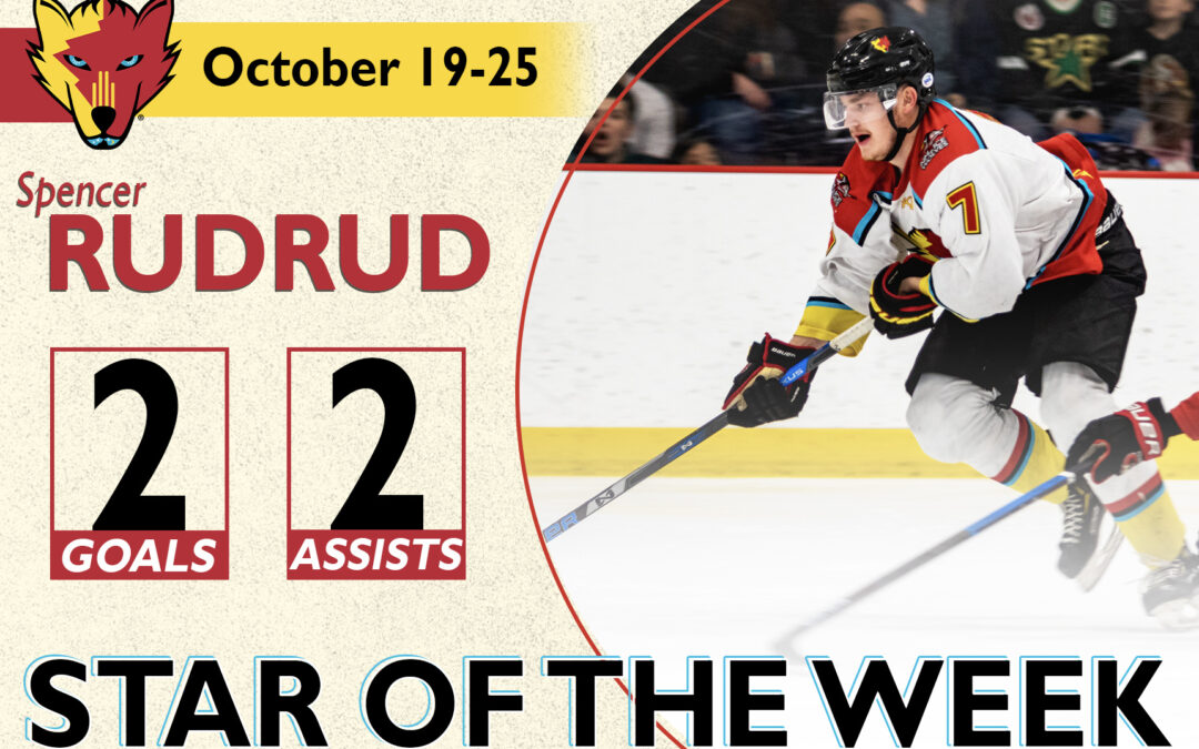Spencer Rudrud earns South Division Star of the Week