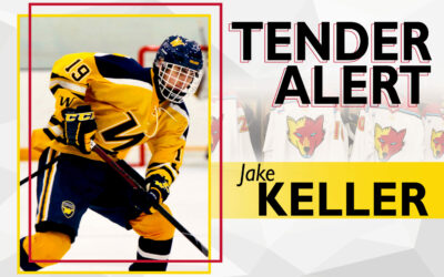 Ice Wolves tender forward Jake Keller