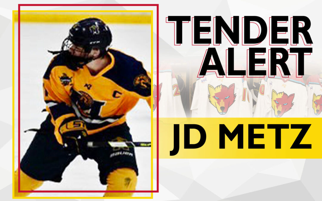 Ice Wolves tender forward JD Metz