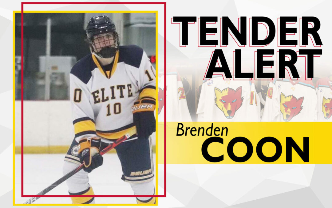 Ice Wolves tender forward Brenden Coon