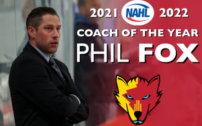NEW MEXICO ICE WOLVES HEAD COACH PHIL FOX NAMED 2021-2022 NORTH AMERICAN HOCKEY LEAGUE COACH OF THE YEAR