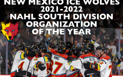 THE NEW MEXICO ICE WOLVES NAMED NORTH AMERICAN HOCKEY LEAGUE SOUTH DIVISION ORGANIZATION OF THE YEAR