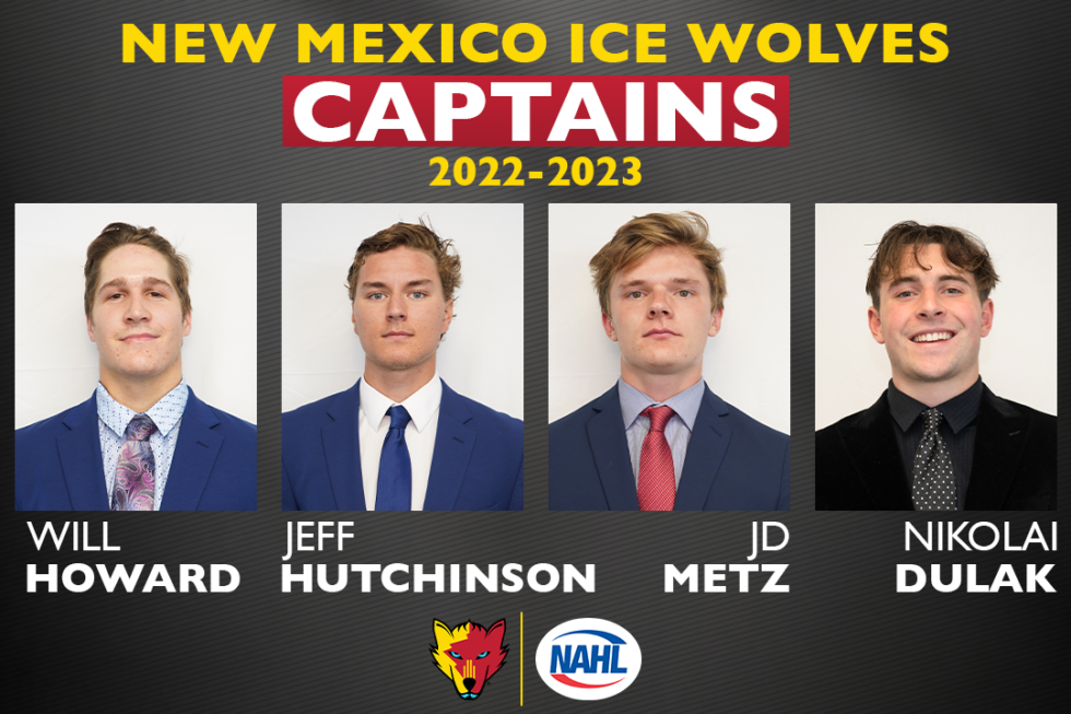20222023 New Mexico Ice Wolves Captains NEW MEXICO ICE WOLVES