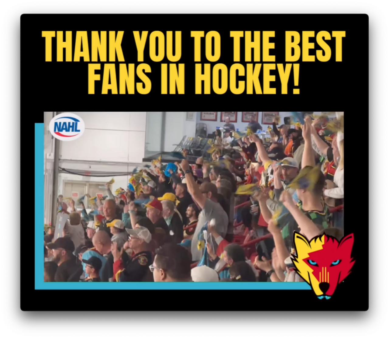 thank you to the best fans in hockey! NEW MEXICO ICE WOLVES