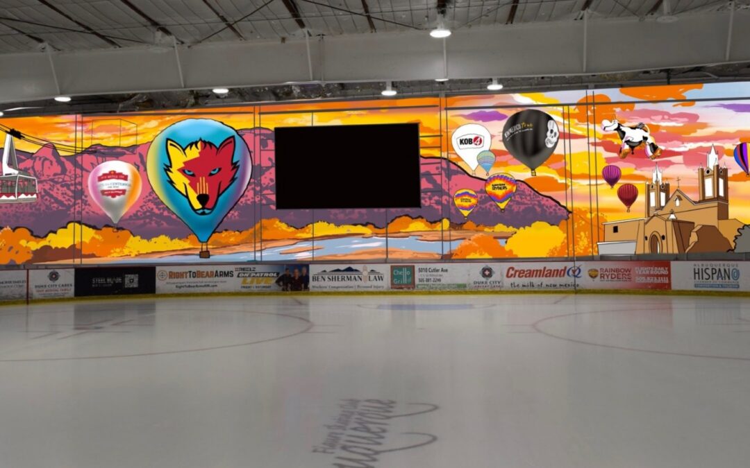  “SPIRIT OF NEW MEXICO” HAND PAINTED MURAL CELEBRATING ICONIC NEW MEXICO CULTURE TO BE CENTERPIECE AT OUTPOST ICE ARENA